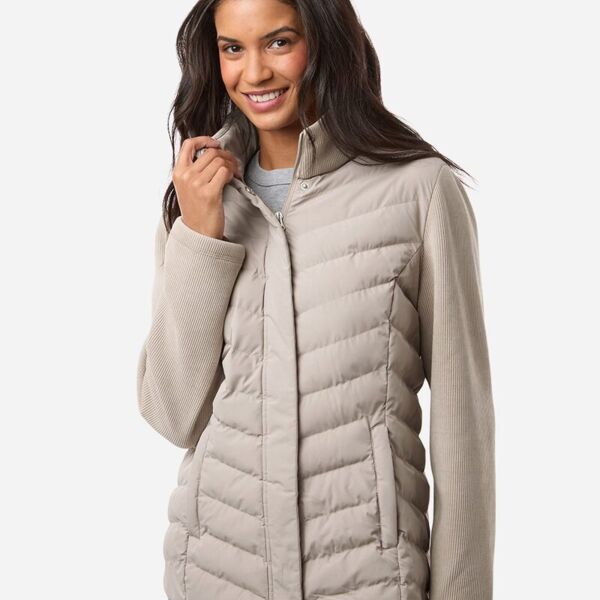 Women&#39;s Mixed Media Chevron Jacket Thumbnail