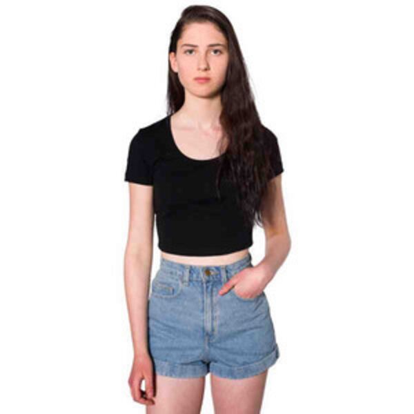 4380 Baby Rib Crop T-Shirt Thumbnail