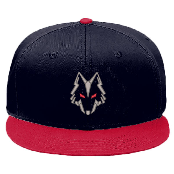 Wolves Head Adult Unisex 6 Panel Mid Profile Snapback Hat - OTTO CAP "OTTO SNAP" 6 Panel Mid Profile Snapback Hat Thumbnail
