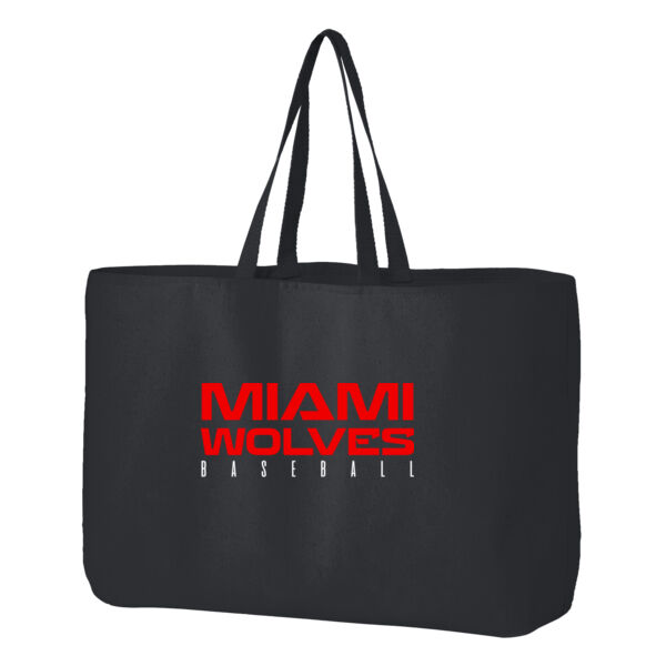 Miami Wolves Baseball Ideal Twill Jumbo Tote  Thumbnail