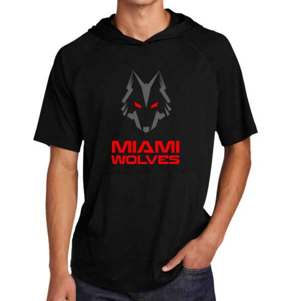 Miami Wolves - Wicking Short Sleeve Hoodie Thumbnail