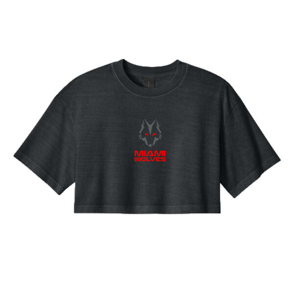 Wolves Women’s Heavyweight Garment Dyed Cropped Tee Thumbnail