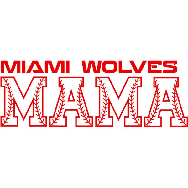 Miami wolves Mama RED Thumbnail
